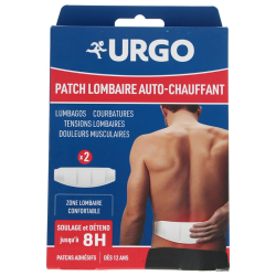 URGO PATCH LOMBAIRE AUTO-CHAUFFANT 8H X2
