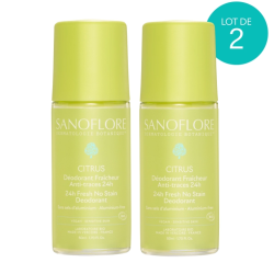 DEODORANT CITRUS ROLL ON RECHARGEABLE LOT 2X50ML SANOFLORE