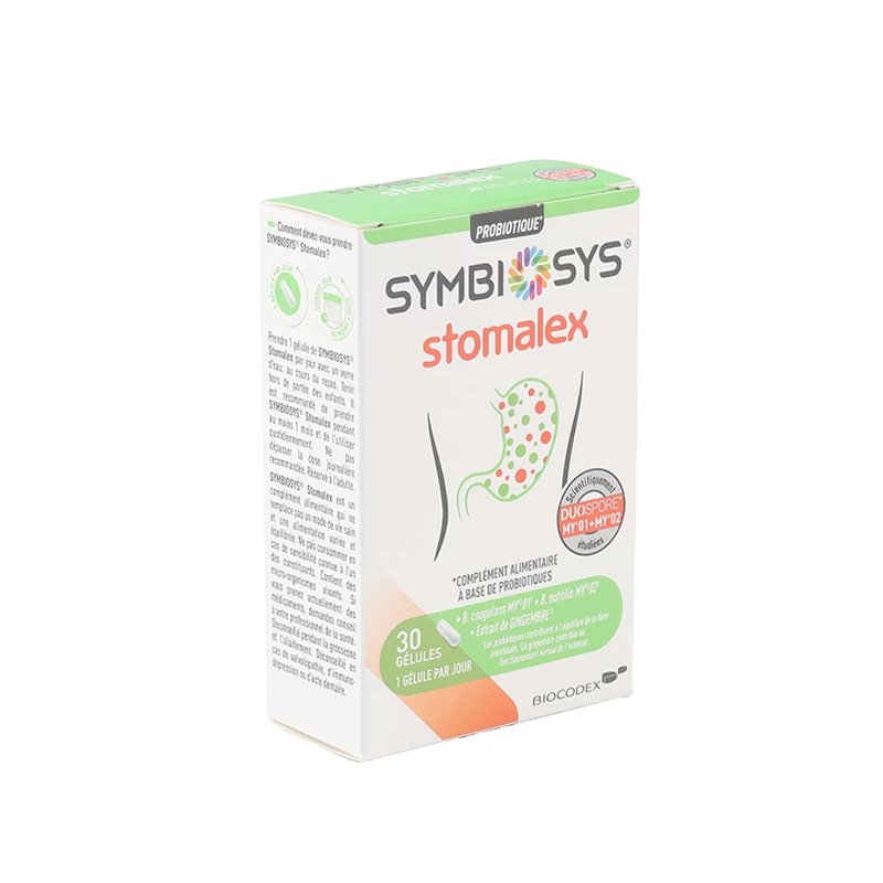 SYMBIOSYS STOMALEX 30 GELULES BIOCODEX