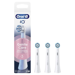 BROSSETTES DE RECHANGE GENTLE CARE X3 pour BROSSE A DENTS ELECTRIQUE IO ORAL B