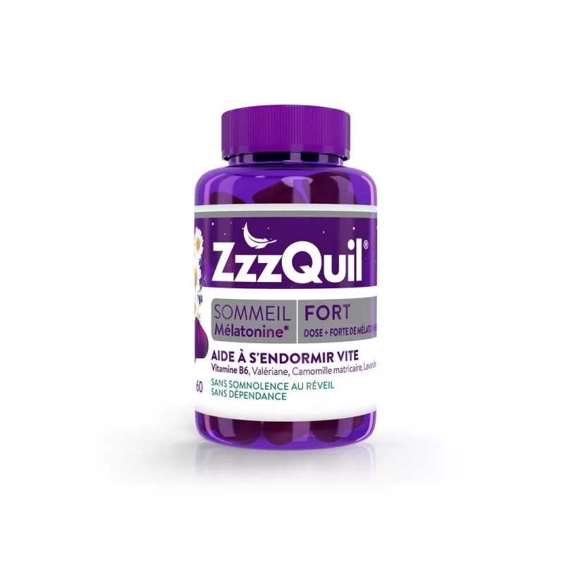 ZZZQUIL FORT SOMMEIL 60 GOMMES