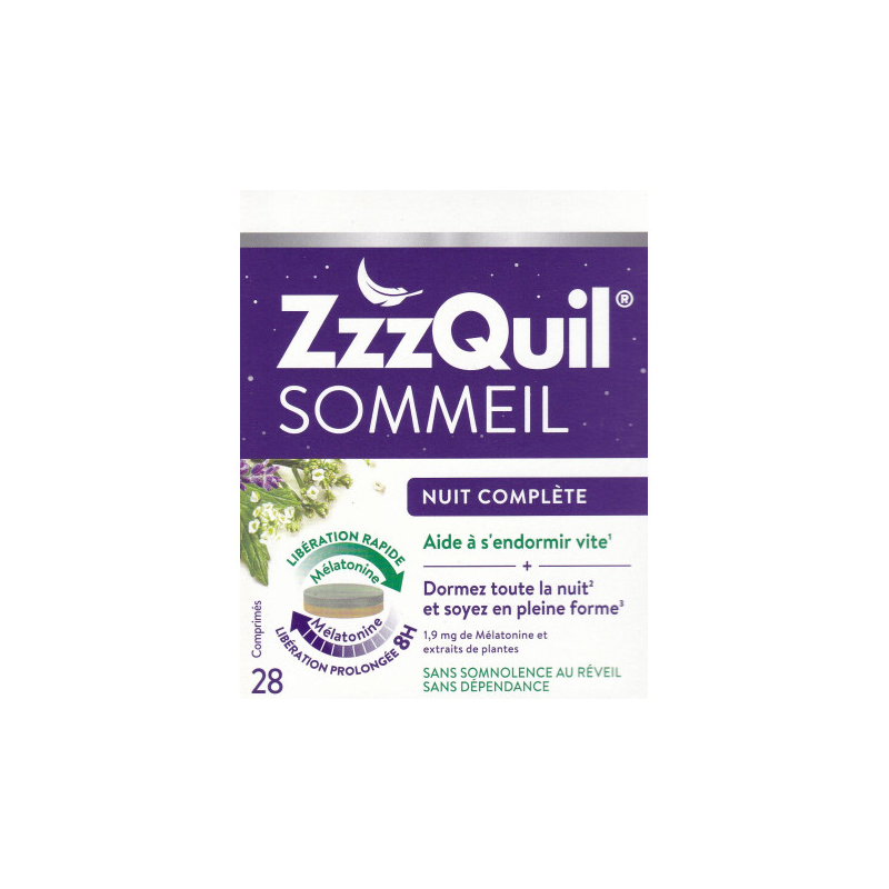 ZZZQUIL SOMMEIL NUIT COMPLETE 28 COMPRIMES ZZZQUIL SOMMEIL NUIT COMPLETE 28 COMPRIMES