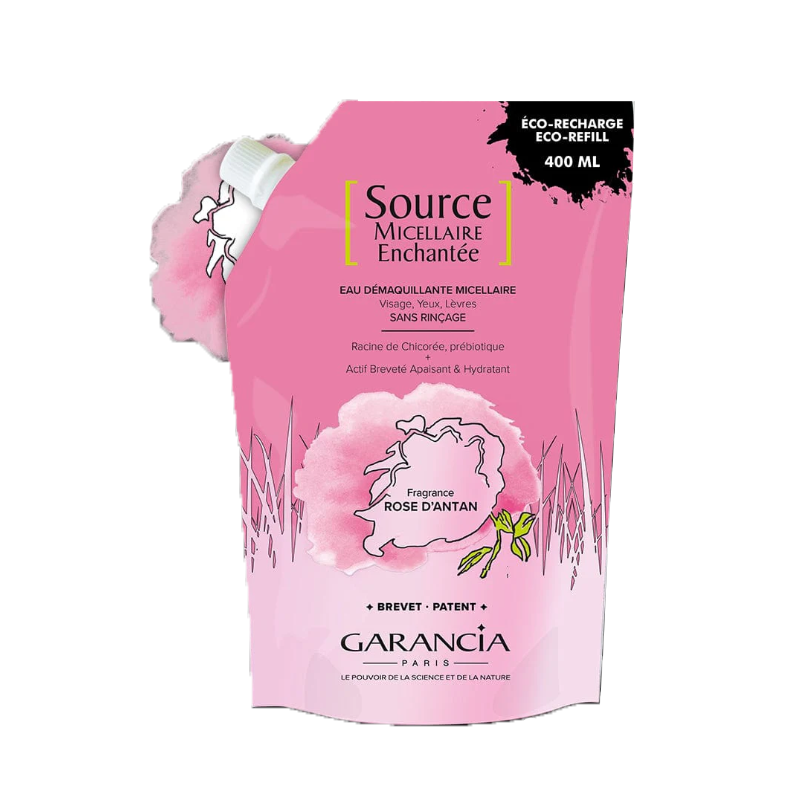 SOURCE MICELLAIRE ENCHANTEE ROSE D'ANTAN RECHARGE 400ML GARANCIA