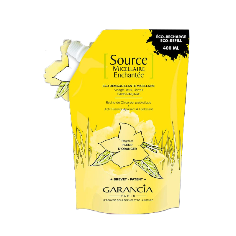 SOURCE MICELLAIRE ENCHANTEE FLEUR D'ORANGER RECHARGE 400ML GARANCIA SOURCE MICELLAIRE ENCHANTEE FLEUR D'ORANGER RECHARGE 400ML GARANCIA