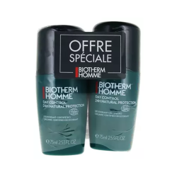 DEODORANT BIO DAY CONTROL 24H LOT 2X75ML BIOTHERM HOMME