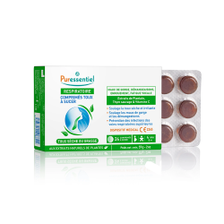 RESPIRATOIRE TOUX SECHE OU GRASSE 24 COMPRIMES à SUCER PURESSENTIEL