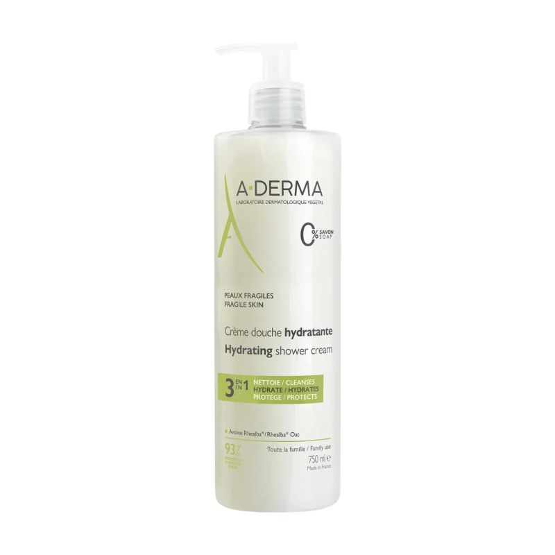CREME DOUCHE HYDRATANTE 750ML A-DERMA