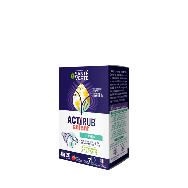 ACTIRUB ENFANT 20 SACHETS SANTE VERTE ACTIRUB ENFANT 20 SACHETS SANTE VERTE