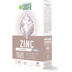 ZINC 15MG 60 GELULES SANTE VERTE