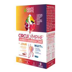 CIRCULYMPHE JAMBES LEGERES JOUR NUIT 56 COMPRIMES SANTE VERTE