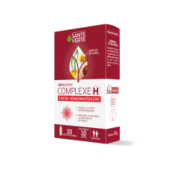CIRCULYMPHE COMPLEXE H HEMORROIDES 10 SUPPOSITOIRES SANTE VERTE