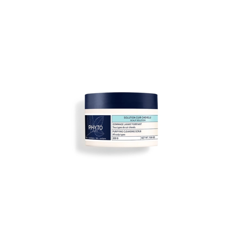 SOLUTION CUIR CHEVELU GOMMAGE LAVANT PURIFIANT 200G PHYTO
