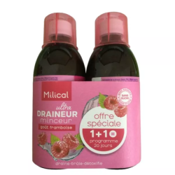DRAINEUR ULTRA MINCEUR FRAMBOISE 500ML LOT DE 2 MILICAL