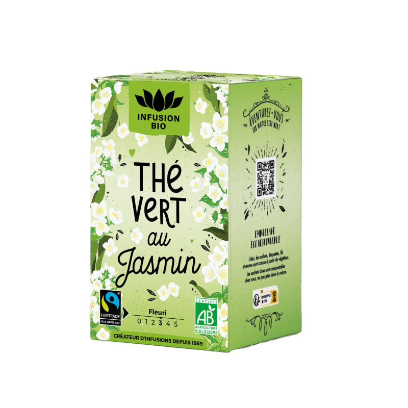 THE VERT JASMIN BIO 16 SACHETS PROVENCE D'ANTAN THE VERT JASMIN BIO 16 SACHETS PROVENCE D'ANTAN