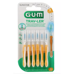 TRAV-LER BROSSETTES INTERDENTAIRES X 6  1.3mm GUM