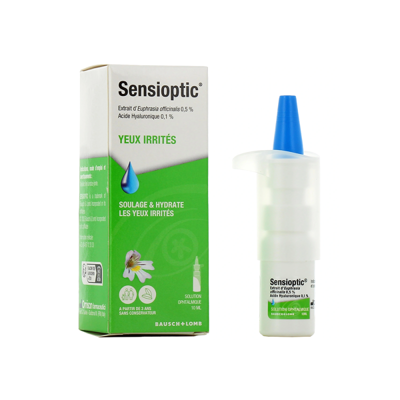 SENSIOPTIC YEUX IRRITÉS SOLUTION OPHTALMIQUE 10ML BAUSCH + LOMB SENSIOPTIC YEUX IRRITÉS SOLUTION OPHTALMIQUE 10ML BAUSCH + LOMB