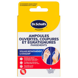 PANSEMENTS AMPOULES COUPURES EGRATIGNURES X6  DR.SCHOLL'S