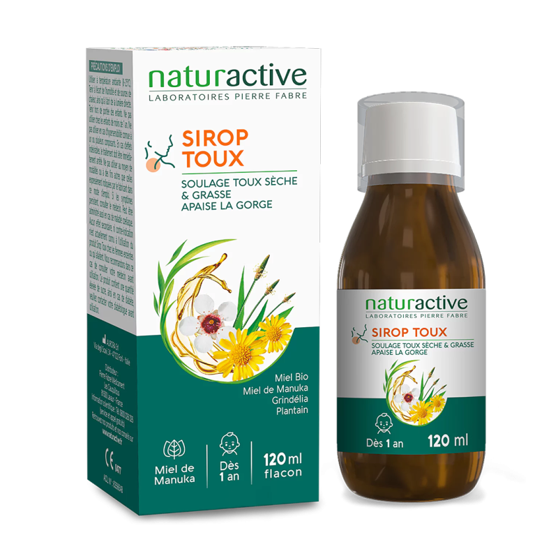 SIROP TOUX SECHE et GRASSE 120ML NATURACTIVE SIROP TOUX SECHE et GRASSE 120ML NATURACTIVE