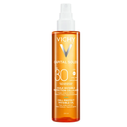 CAPITAL SOLEIL HUILE INVISIBLE PROTECTION CELLULAIRE SPF30 200ML VICHY