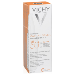 CAPITAL SOLEIL FLUIDE UV-AGE ANTI PHOTOVIEILLISSEMENT SPF50+  40ML VICHY