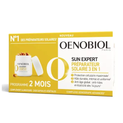 SUN EXPERT PREPARATEUR SOLAIRE 3 en 1 - 2x30 CAPSULES OENOBIOL