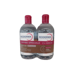 CRÉALINE H2O ORIGINALE PEAUX SENSIBLES LOT DE 2 X 500 ML BIODERMA