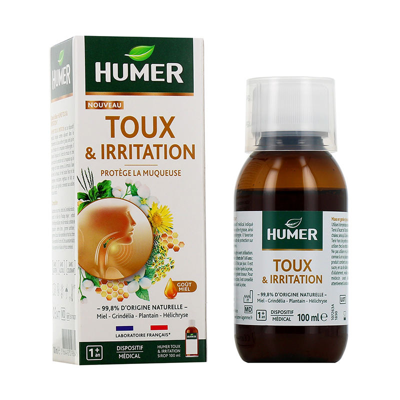 TOUX & IRRITATION SIROP 100ML HUMER TOUX & IRRITATION SIROP 100ML HUMER