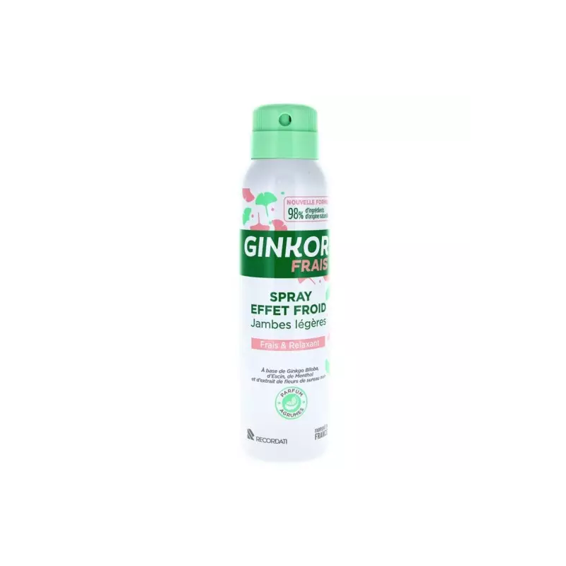 GINKOR FRAIS SPRAY EFFET FROID JAMBES LEGERES 125ML TONIPHARM GINKOR FRAIS SPRAY EFFET FROID JAMBES LEGERES 125ML TONIPHARM