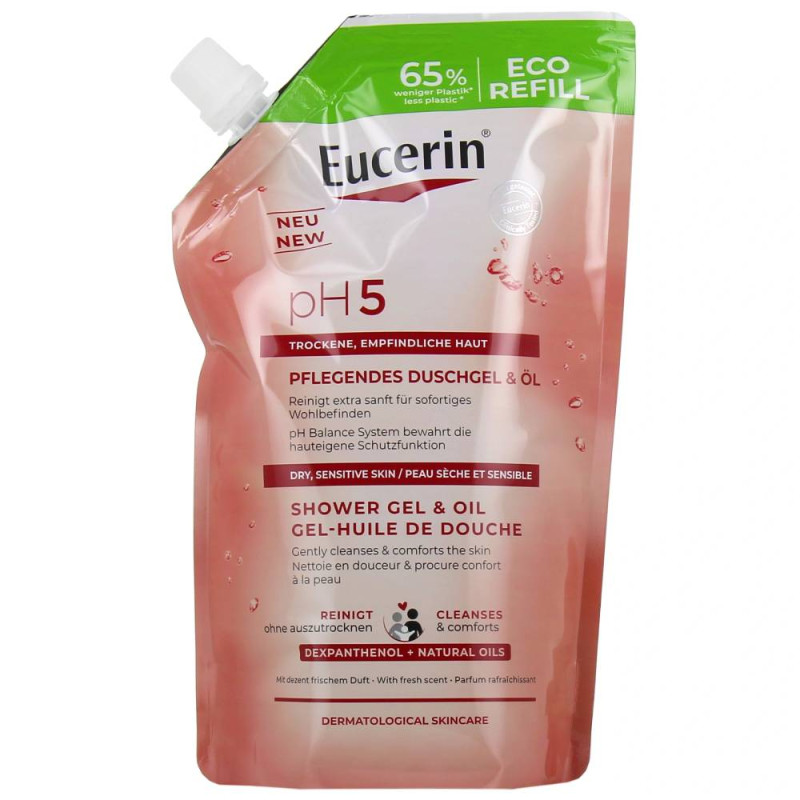 PH5 DOUCHE GEL HUILE DE DOUCHE ECO RECHARGE 400ML EUCERIN
