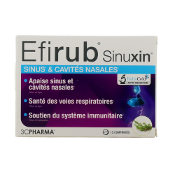EFIRUB SINUXIN 15 COMPRIMES 3C PHARMA