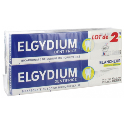 DENTIFRICE BLANCHEUR CITRON LOT DE 2X75ML ELGYDIUM