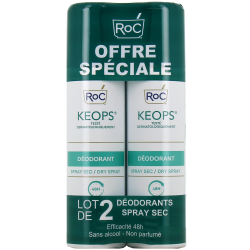 KEOPS DEODORANT SPRAY SEC 150ML  LOT DE 2 x 150ml ROC