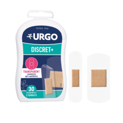 URGO PANSEMENT DISCRET+ TRANSPARENT X 30