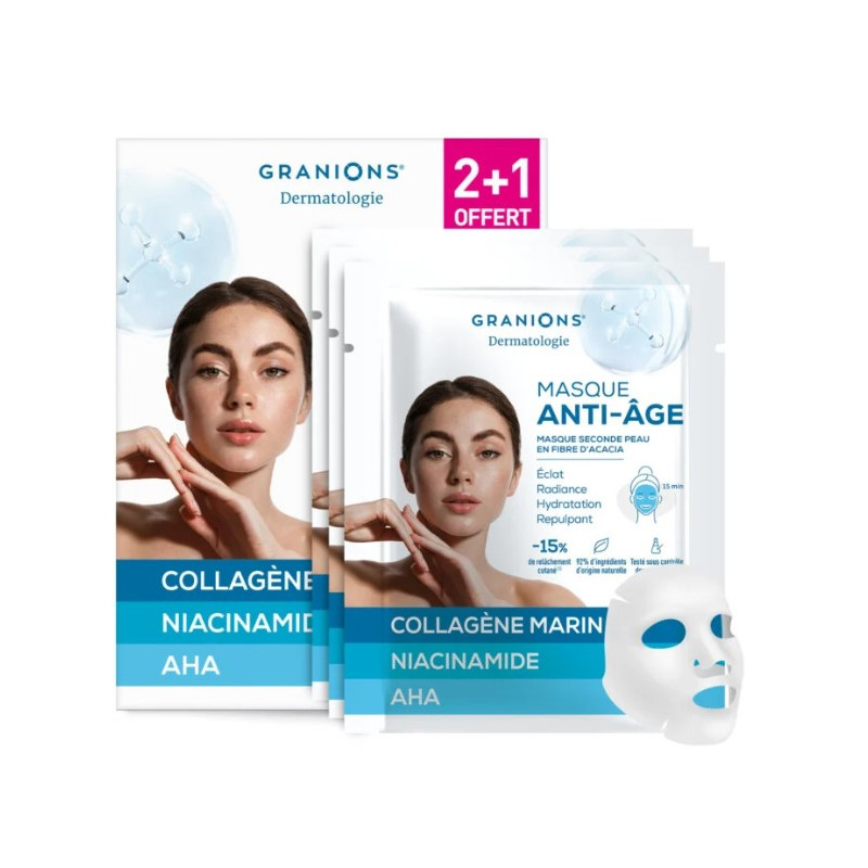 MASQUES ANTI ÂGE ECLAT 2+1 OFFERT GRANIONS