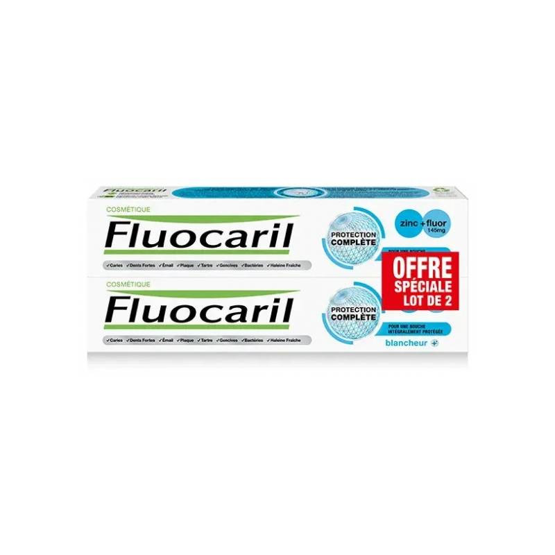DENTIFRICE PROTECTION COMPLETE BLANCHEUR LOT DE 2X75ML FLUOCARIL