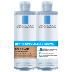 TOLERIANE EAU MICELLAIRE PEAUX REACTIVES 2X400 ML LA ROCHE POSAY
