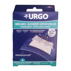 PANSEMENTS BRÛLURES BLESSURES SUPERFICIELLES WATERPROOF X4 URGO
