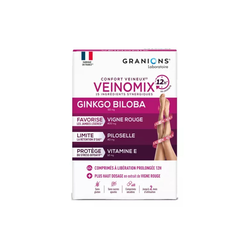 VEINOMIX CONFORT VEINEUX 60 COMPRIMES GRANIONS