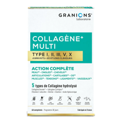 GRANIONS COLLAGENE + MULTI X60 COMPRIMES