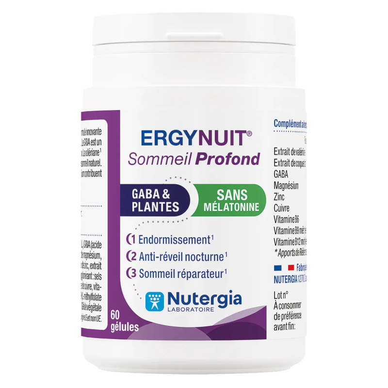 ERGYNUIT SOMMEIL PROFOND 60 GÉLULES NUTERGIA