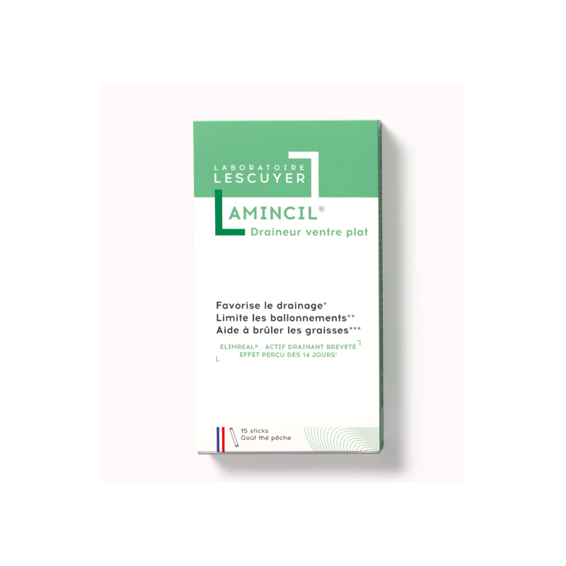 AMINCIL Draineur ventre plat 15 STICKS LESCUYER