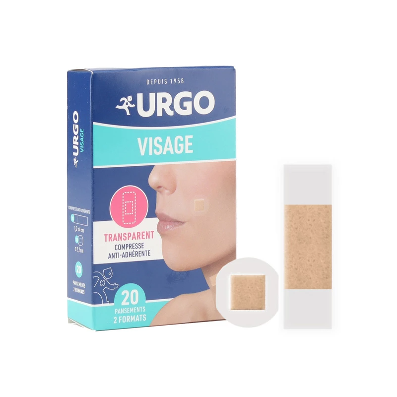 PANSEMENTS VISAGE TRANSPARENTS X20 URGO