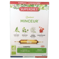 QUATUOR BIO MINCEUR 20 AMPOULES SUPERDIET