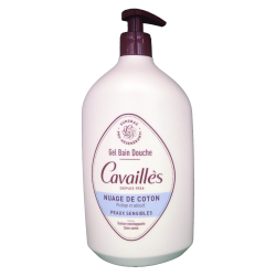 GEL BAIN DOUCHE FLEUR DE COTON 1L ROGE CAVAILLES