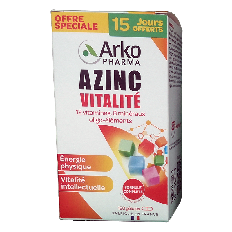 AZINC VITALITÉ 150 15 jours offerts GELULES ARKOPHARMA