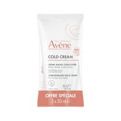 COLD CREAM CREME MAINS CONCENTRÉE LOT DE 2 X 50ML AVENE
