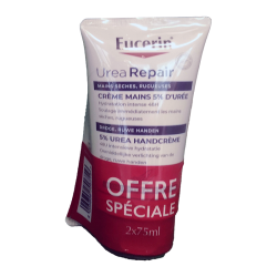 UREAREPAIR CREME MAINS 5% URÉE LOT 2 X 75ML EUCERIN
