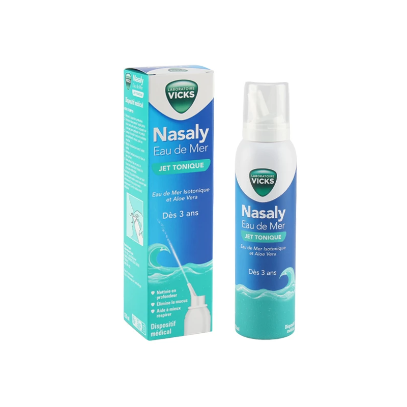 NASALY SPRAY NASAL JET TONIQUE EAU DE MER 120ML VICKS