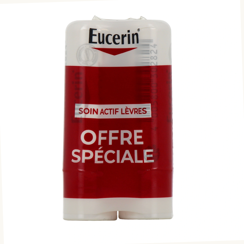 SOIN ACTIF LEVRES 2X4.8G EUCERIN