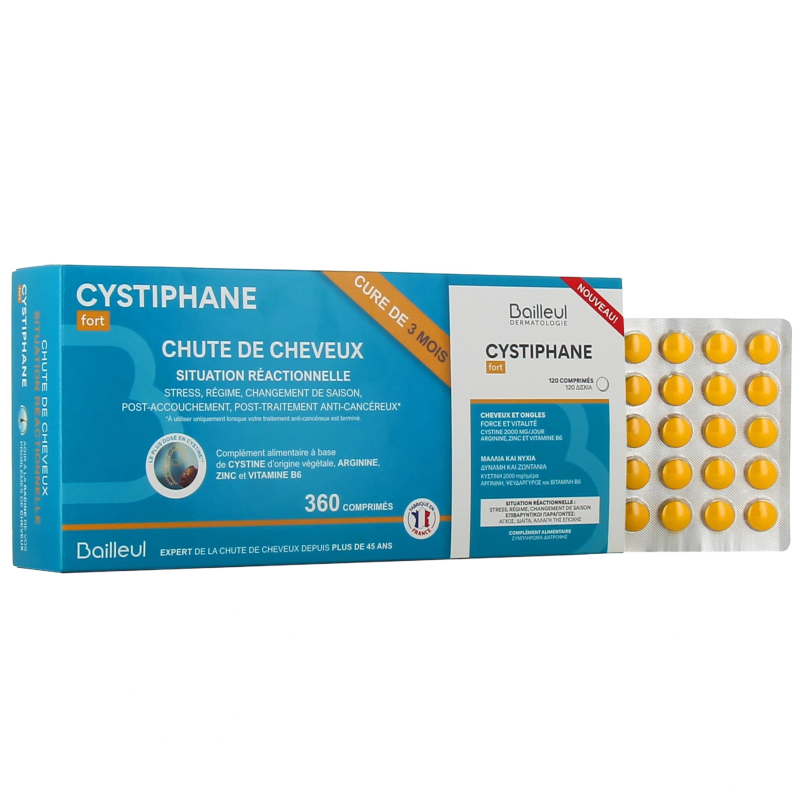 CYSTIPHANE FORT CHEVEUX 360 COMPRIMES BAILLEUL